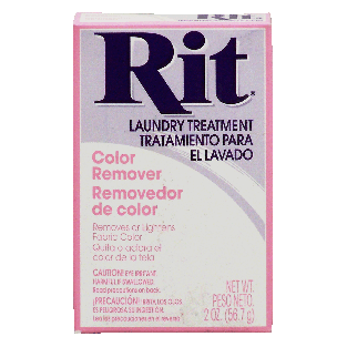 Rit  laundry treatment, color remover, removes or lightens fabr 1.125oz