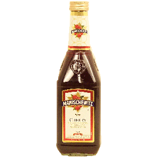 Manischewitz  specially sweetened cherry wine, 11% alc. by vol. 750ml