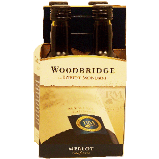 Woodbridge by Robert Mondavi merlot wine of California, 13.5% alc. 4pk