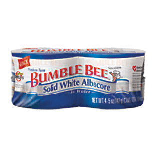 Bumble Bee  solid white albacore in water  4pk