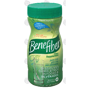 Benefiber  fiber supplement, 38 powder servings, sugar free  5.4oz