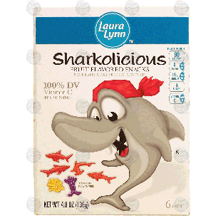 Laura Lynn Sharkolicious fruit flavored snacks, 6-pack 4.8-oz