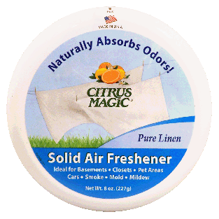 Citrus Magic  solid air freshener, pure linen scent 8oz