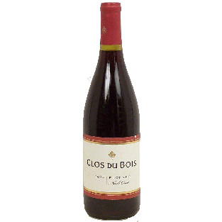 Clos Du Bois  pinot noir or North Coast, 13.5% alc. by  vol. 750ml