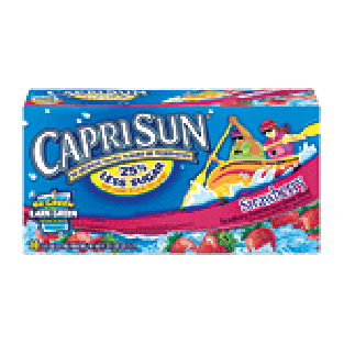 CapriSun  strawberry flavored juice blend, 10 6-fl. oz. pouches60fl oz