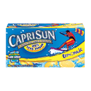 CapriSun  lemonade flavor juice blend, 10 6-fl. oz. pouches, 7%60fl oz
