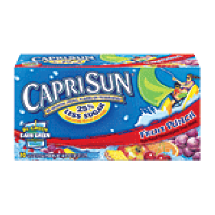 CapriSun  fruit punch flavored juice drink, 10 6-fl. oz. pouche60fl oz