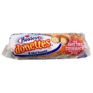 Hostess donettes mini crunch donuts, 6-pack 4oz