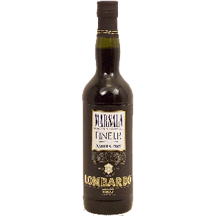 Lombardo Fine I.P. marsala wine for Italy, ambra dry, 17% alc. by750ml