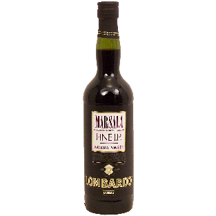 Lombardo Fine I.P. marsala wine of Italy, ambra sweet, 17% alc. b750ml