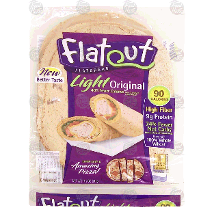 Flatout  light original flat bread, 6-wraps 11.2-oz