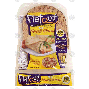 Flatout  honey wheat flatbread, 6-wraps 11.2-oz