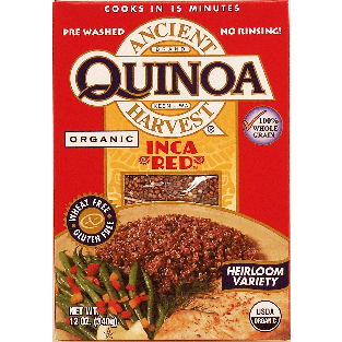 Quinoa Ancient Harvest inca red, organic 12oz