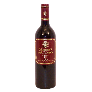 Marq De Caceres  red wine, spain, 12.5% alc./vol. 750ml