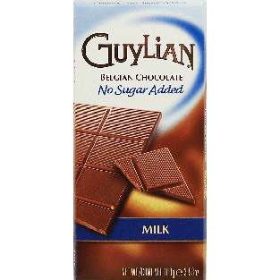 Guylian  milk belgian chocolate bar, no sugar added 3.53oz