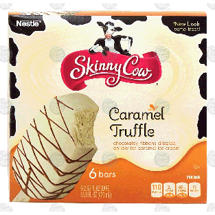 Nestle Skinny Cow caramel truffle low fat ice cream bars, 6-15.9-fl oz