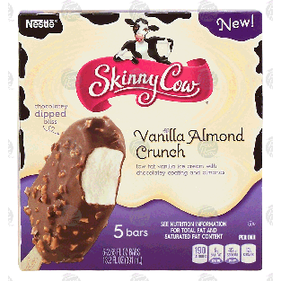 Nestle Skinny Cow vanilla almond crunch low fat ice cream ba13.2-fl oz
