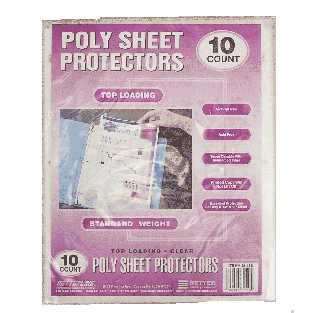 Better Office Products  poly sheet protectors  10ct