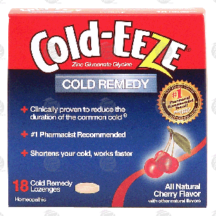 Cold-Eeze Cold Remedy cold remedy lozenges, all natural cherry fla 18ct