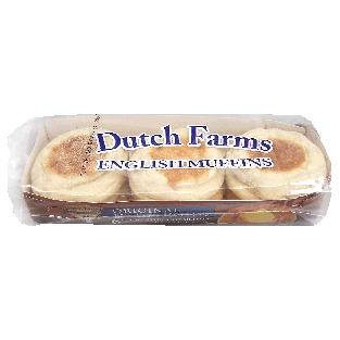 Dutch Farm  english muffins, double-fork split, 6-count 12oz