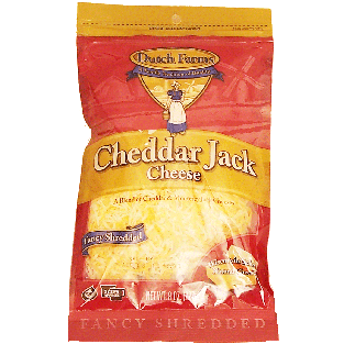 Dutch Farms Cheddar Jack cheddar & monterey jack cheeses, fancy shr 8oz