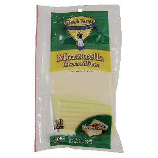 Dutch Farms  mozzarella cheese slices, 10-count 8oz