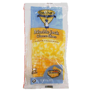 Dutch Farms  marble jack cheese slices, 10-count 8oz