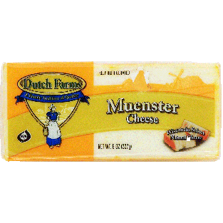 Dutch Farms Wisconsin Select muenster cheese block 8oz