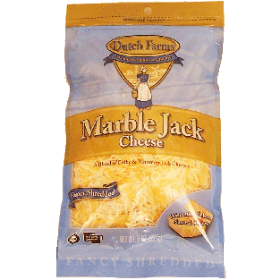 Dutch Farms Marble Jack colby & monterey jack cheeses, fancy shredd 8oz