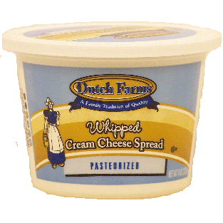 Dutch Farms  whipped cream cheese spread, pasteurized 8oz