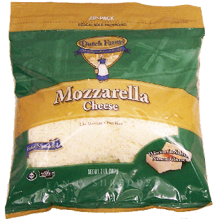 Dutch Farms  mozzarella cheese, low moisture, fancy shredded 2lb