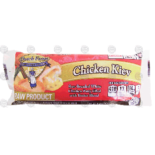 Dutch Farms Chicken Kiev raw breaded white chicken patty filled wi5-oz