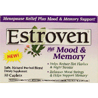 Estroven  menopause relief plus mood & memory support natural herb 30ct