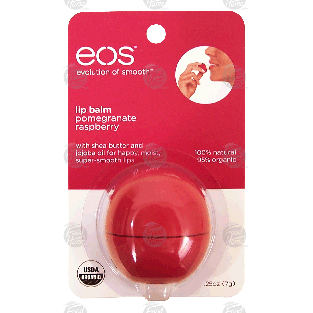 eos evolution of smooth lip balm, pomegranate raspberry  0.25oz