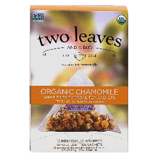 Two Leaves Tea Company  organic chamomile whole leaf tea 15-sache22.5g