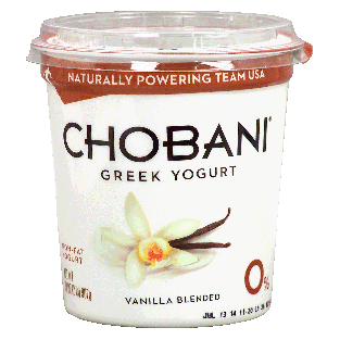 Chobani Greek Yogurt non-fat greek yogurt, vanilla blended 32oz