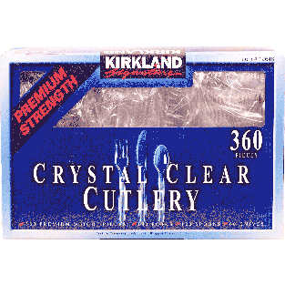 Kirkland Signature  crystal clear cutlery; 180 forks, 120 spoons,360ct