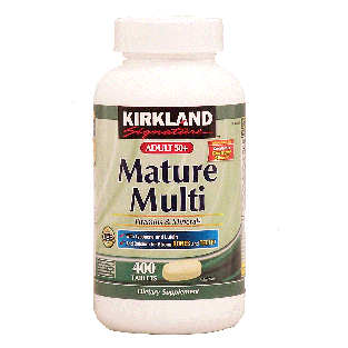 Kirkland Signature Mature Multi vitamin & mineral supplement form400ct