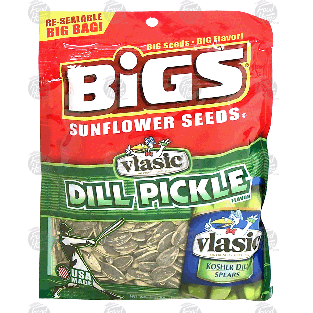 Bigs Vlasic dill pickle flavor sunflower seeds in shell 5.35oz