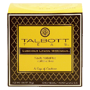 Talbott Teas  luscious lemon meringue herbal tea, caffeine-free 1.06oz