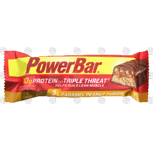 Powerbar Protein Bar Triple Threat caramel peanut fusion flavore1.94oz