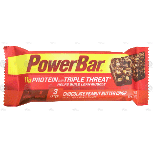 Powerbar Protein Bar Triple Threat chocolate peanut butter crisp1.94oz