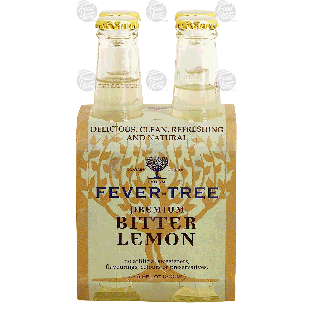 Fever-Tree  premium bitter lemon contains natural quinine 4-pk