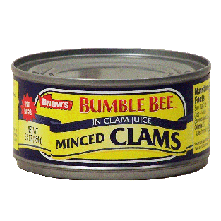 Snow's Clams Minced In Clam Juice  6.5oz