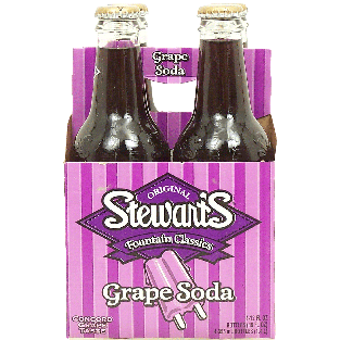 Stewart's Fountain Classics concord grape soda pop, 12-fl. oz. 4pk