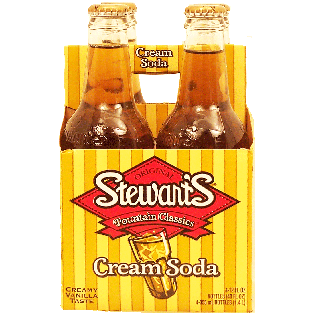 Stewart's Fountain Classics creamy vanilla flavor cream soda, 12-fl4pk