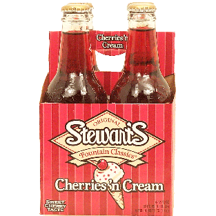 Stewart's Fountain Classics cherries 'n cream sweet cherry taste so4pk
