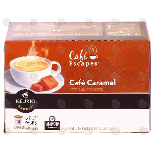 Keurig Cafe Escapes cafe caramel, 12 k-cups 6.1-oz