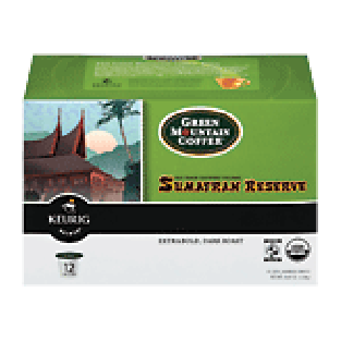 Keurig Green Mountain Coffee sumatran reserve; dark roast coffee4.8-oz