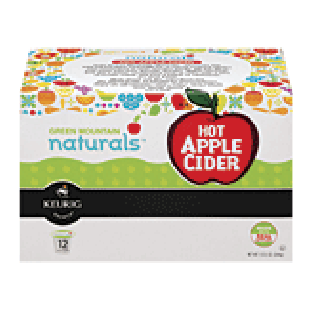 Keurig Green Mountain naturals; hot apple cider, fruit brew, 12 9.2-oz